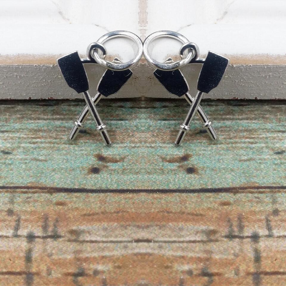 Crossed Oars Pendant Pendant Strokeside Designs