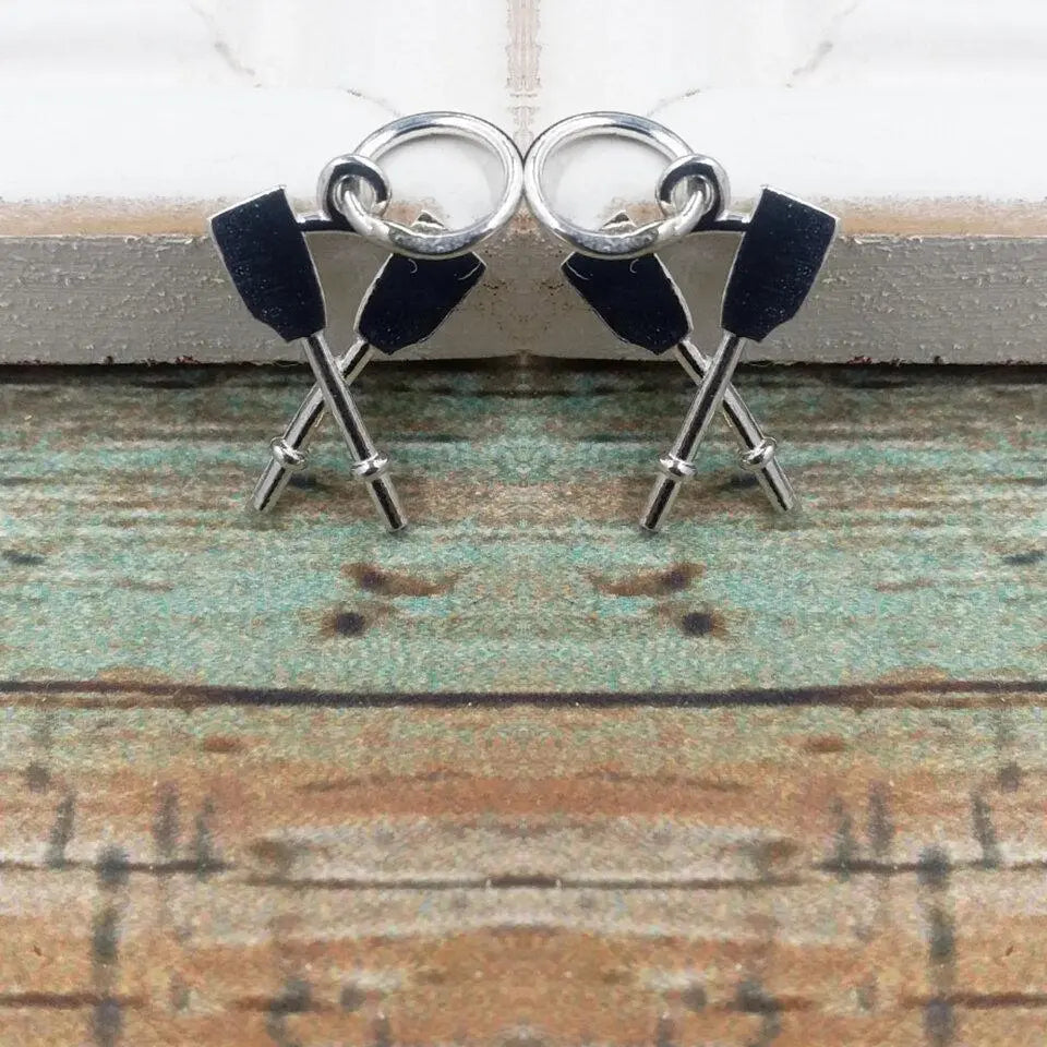 Crossed Oars Pendant Pendant Strokeside Designs