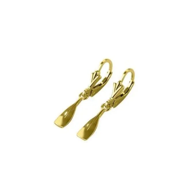 Rowing Hanging Earrings: Small Blade - Strokeside Designs rowing gifts - rowing jewellery