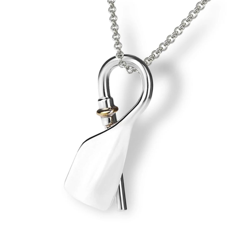 Rowing Bent Oar Pendant Pendant Strokeside Designs