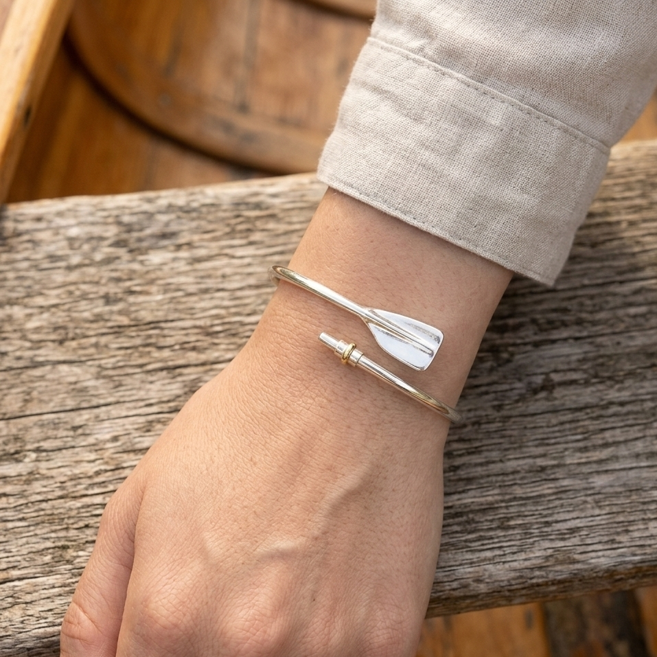 Rowing Bracelets in Silver