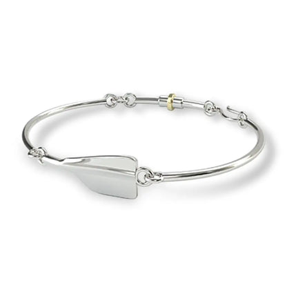 Rowing Cleaver Oar Women's Bracelet II - Strokeside Designs rowing gifts - rowing jewellery