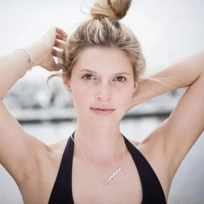 Rowing Eight Necklace with Coxswain - Strokeside Designs rowing gifts - rowing jewellery