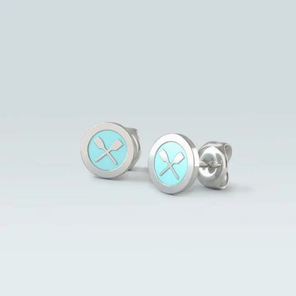Rowing Rolo Earrings - Strokeside Designs rowing gifts - rowing jewellery