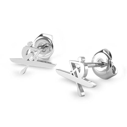 Rowing Oarsman Stud Earrings - Strokeside Designs rowing gifts - rowing jewellery
